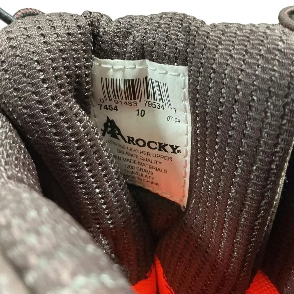 Rocky Boots Mens 10 Brown 12